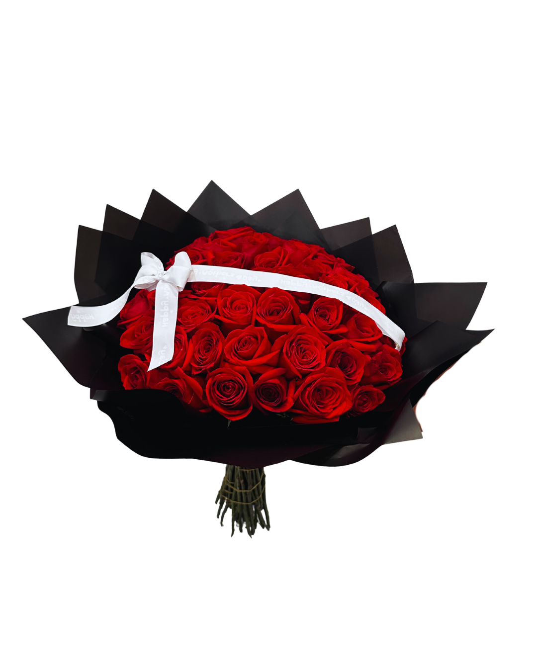 50 Premium Red Roses – Luxury Hand-Tied Bouquet