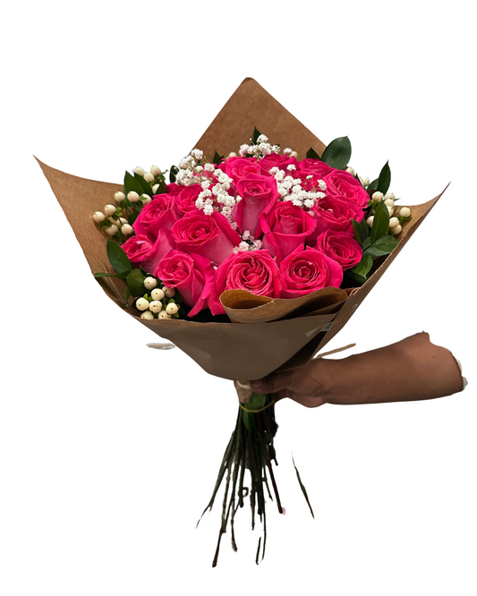 Dozen Pink Roses
